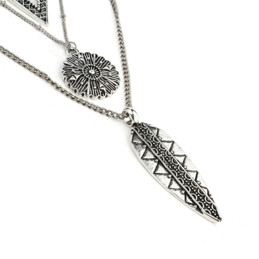 N13 | Boho Multi Layer Black Chocker Neklace - Picture 4 of 5
